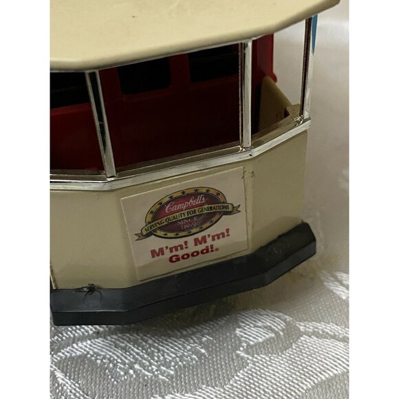 1994 Campbells Soup Die-Cast Trolley Coin Bank Licensed Collectible Vintage Deco - Picture 6 of 9